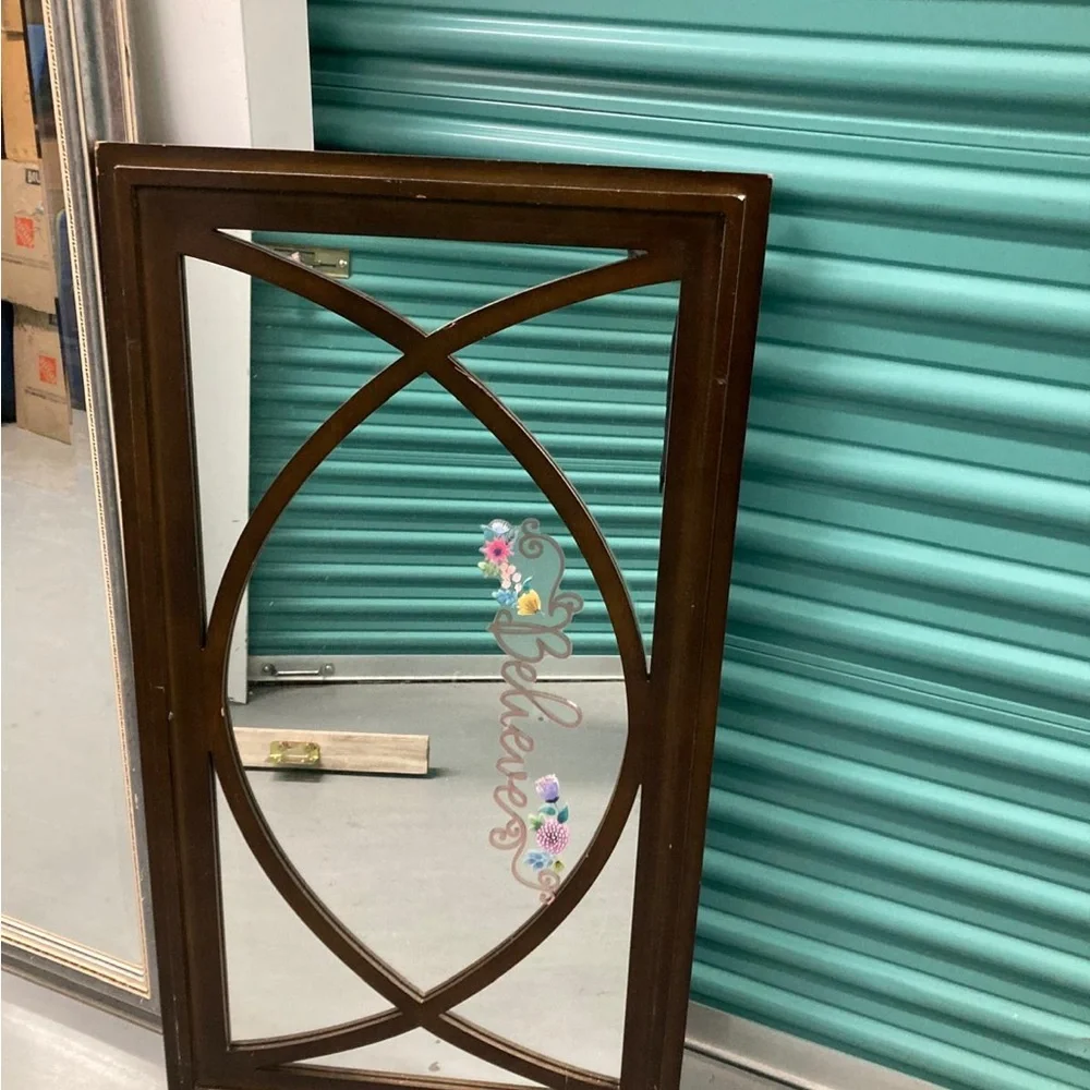 Elegant Brown Wall Mirror